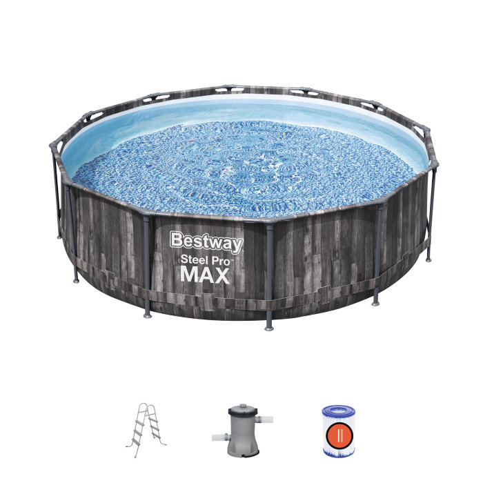 Basseng Steel Pro Max 9150 liter Ø366 cm - Bestway